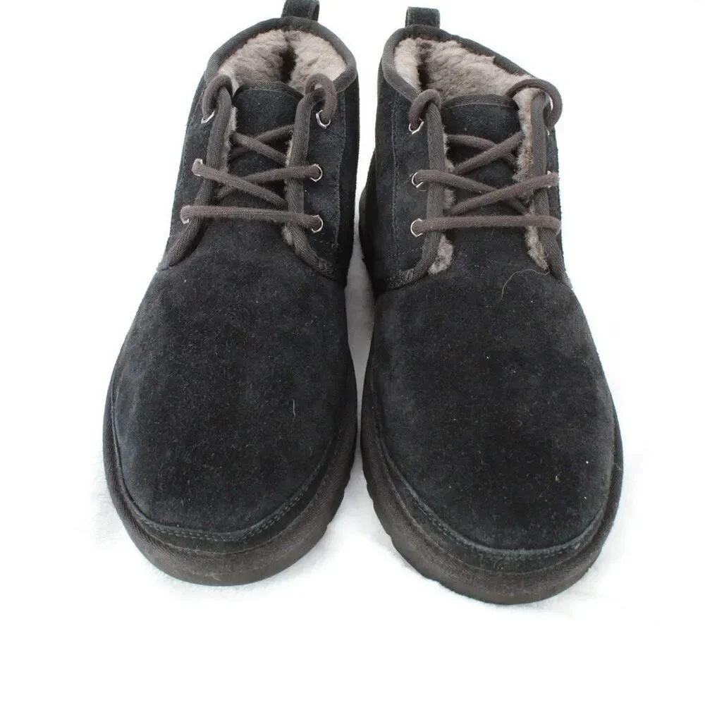 UGG NEUMEL Black Suede Sherpa Lined Chukka Boot 3236 Men Size 11